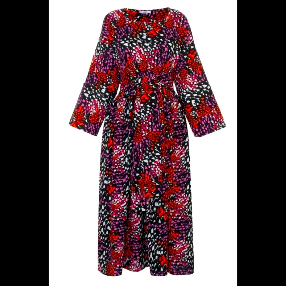 Elegant Multicolor Maxi Dress